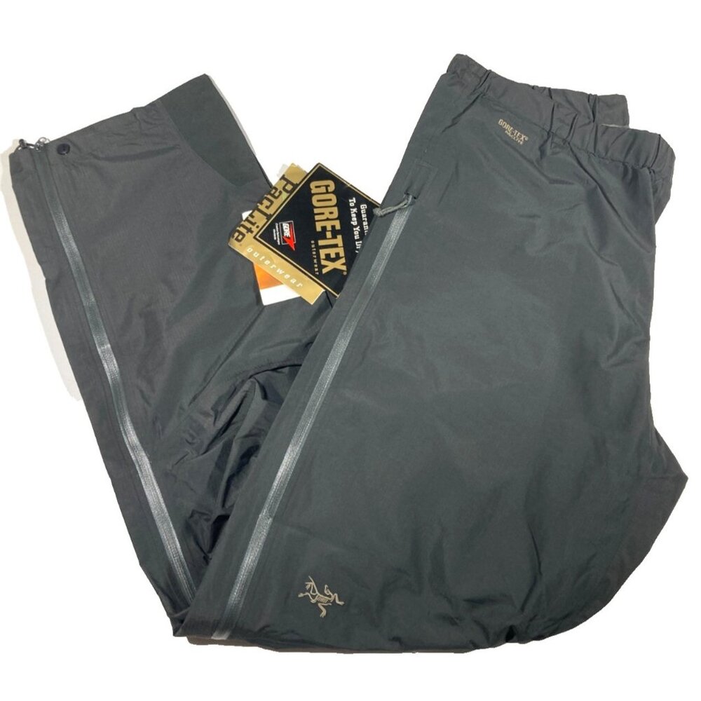 Arc'teryx Alpha SL Gore-Tex PacLite Pants NWT Mens XL Dark Gray Rain Ski Hiking
